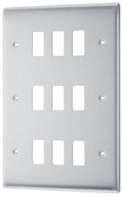 Nexus Metal Brushed Steel 9G Grid Plate RNBS9 - The Switch Depot