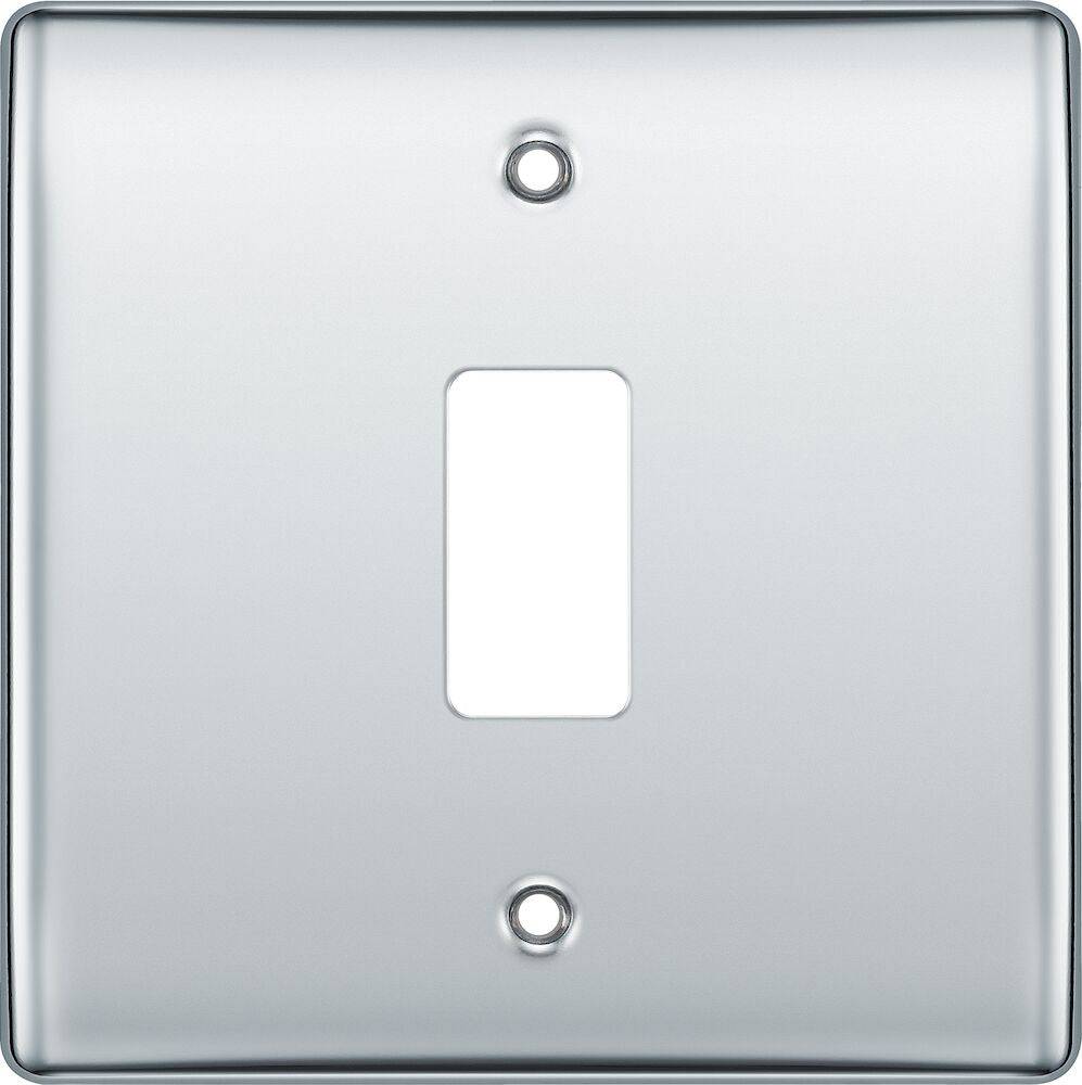 Nexus Metal Polished Chrome 1G Grid Plate RNPC1 - The Switch Depot