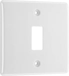 BG Moulded White PVC 1G Grid Plate R81 - The Switch Depot
