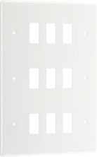 BG Moulded White PVC 9G Grid Plate R89 - The Switch Depot