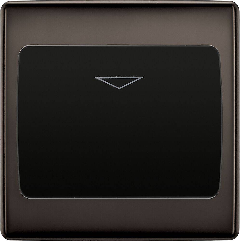 Nexus Metal Black Nickel Hotel Key Card Switch NBNKYCSB - The Switch Depot