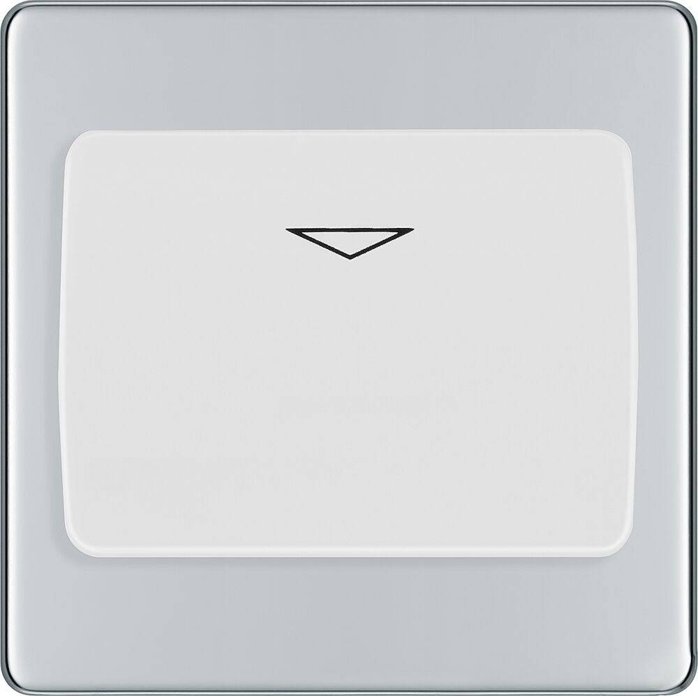 BG Screwless Polished Chrome Hotel Key Card Switch FPCKYCSW - The Switch Depot