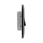 Nexus Metal Black Nickel 2G Light Switch NBN42 - The Switch Depot