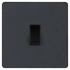 Evolve Polycarbonate Matt Grey 1G Light Switch PCDMG12B - The Switch Depot