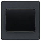Evolve Polycarbonate Matt Grey 1G Wide Rocker Light Switch PCDMG12WB - The Switch Depot
