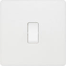 Evolve Polycarbonate Pearlescent White 1G Light Switch PCDCL12W - The Switch Depot