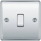 Nexus Metal Polished Chrome 1G Light Switch NPC12 - The Switch Depot