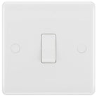 BG Moulded White PVC 1G Light Switch 812 - The Switch Depot