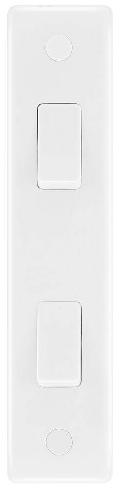 BG Moulded White PVC 2G Architrave Switch 848 - The Switch Depot