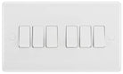 BG Moulded White PVC 6G Light Switch 846 - The Switch Depot