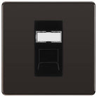 BG Screwless Black Nickel Cat6 Data Outlet Socket FBNRJ4516B - The Switch Depot