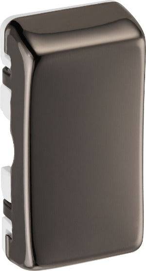 BG Black Nickel Blank Grid Rocker Cap RRUPBN - The Switch Depot