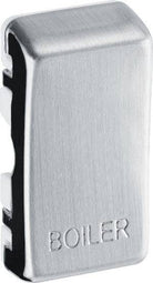 BG Brushed Steel Engraved Boiler Grid Rocker Cap RRBLBS - The Switch Depot