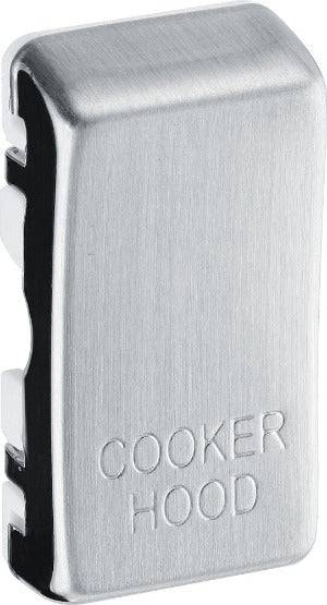 BG Brushed Steel Engraved Cooker Hood Grid Rocker Cap RRCHBS - The Switch Depot