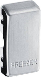 BG Brushed Steel Engraved Freezer Grid Rocker Cap RRFZBS - The Switch Depot