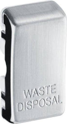 BG Brushed Steel Engraved Waste Disposal Grid Rocker Cap RRWDISBS - The Switch Depot