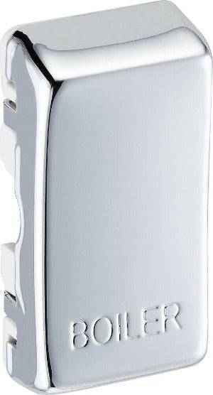 BG Polished Chrome Engraved 'Boiler' Grid Rocker Cap RRBLPC - The Switch Depot