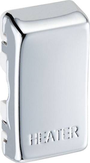 BG Polished Chrome Engraved 'Heater' Grid Rocker Cap RRHTPC - The Switch Depot
