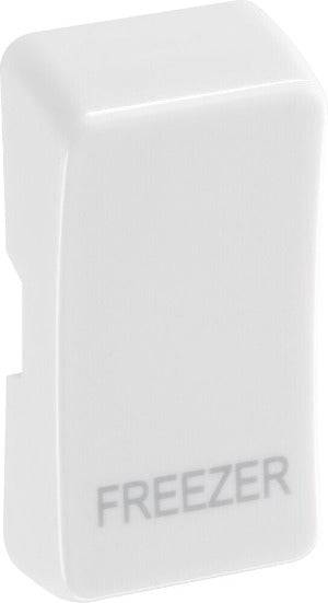 BG White Moulded PVC Engraved Freezer Grid Rocker Cap RRFZW - The Switch Depot