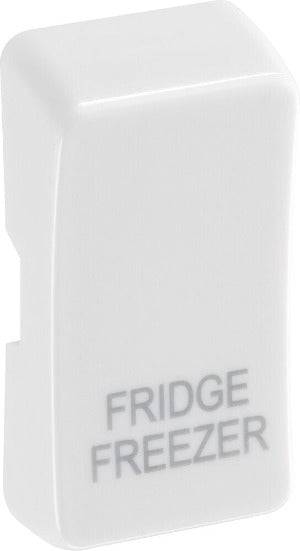 BG White Moulded PVC Engraved Fridge Freezer Grid Rocker Cap RRFFW - The Switch Depot