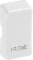 BG White Moulded PVC Engraved Fridge Grid Rocker Cap RRFDW - The Switch Depot