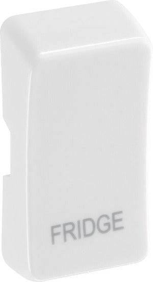 BG White Moulded PVC Engraved Fridge Grid Rocker Cap RRFDW - The Switch Depot