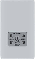 BG Screwless Polished Chrome Shaver Socket FPC20G - The Switch Depot