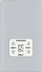 BG Screwless Polished Chrome Shaver Socket FPC20W - The Switch Depot
