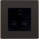 BG Screwless Black Nickel 13A Unswitched Socket FBNUSSB - The Switch Depot