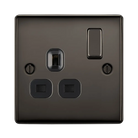 Nexus Metal Black Nickel Single Socket NBN21B - The Switch Depot
