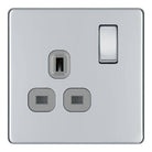 BG Screwless Polished Chrome Single Socket FPC21G - The Switch Depot