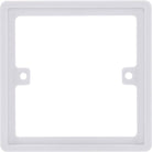 BG Moulded White PVC 1G Spacer Plate 817 - The Switch Depot