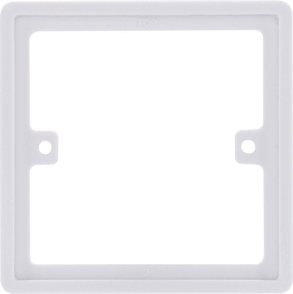 BG Moulded White PVC 1G Spacer Plate 817 - The Switch Depot