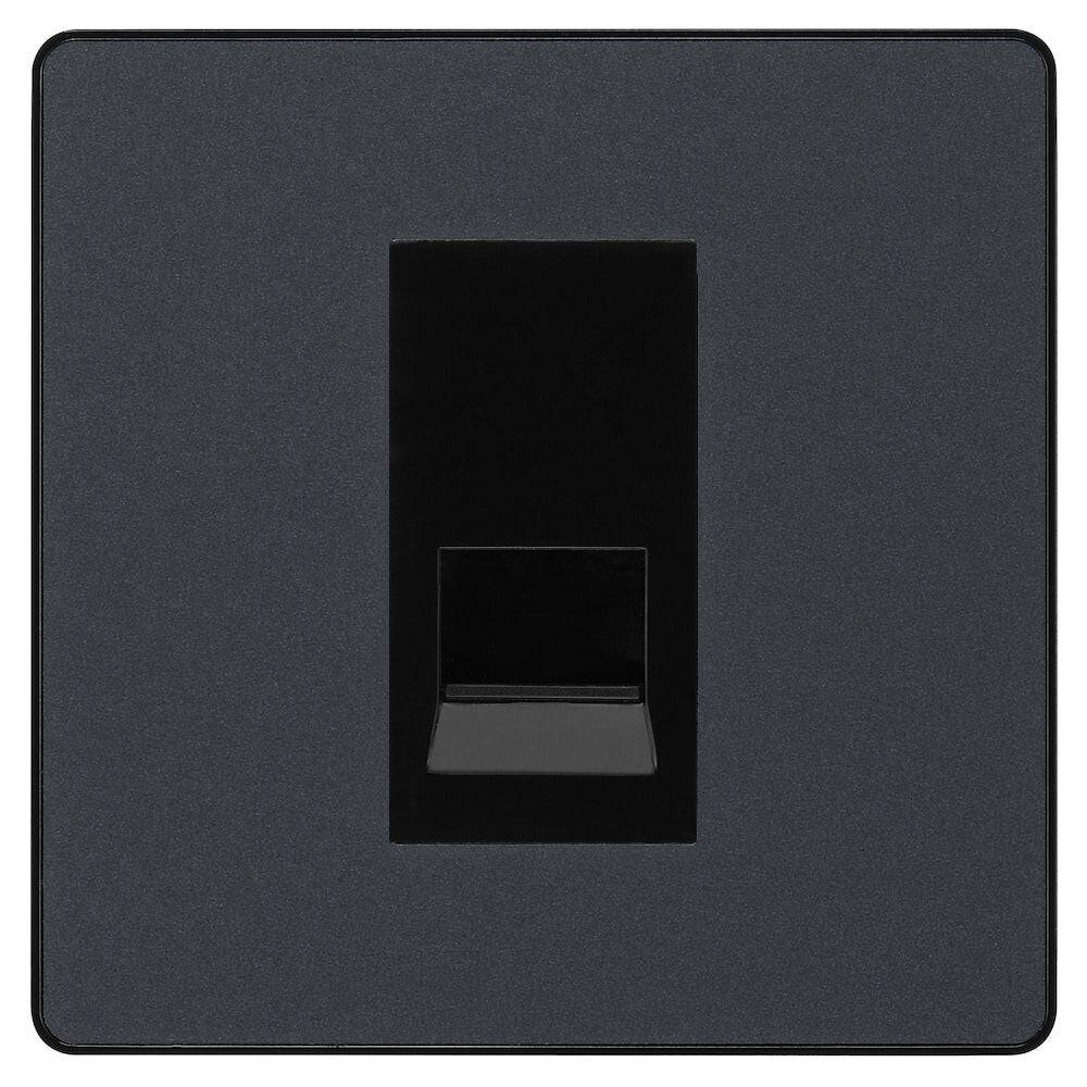 Evolve Polycarbonate Matt Grey Master Telephone Socket PCDMGBTM1B - The Switch Depot