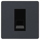 Evolve Polycarbonate Matt Grey Slave Telephone Socket PCDMGBTS1B - The Switch Depot