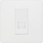 Evolve Polycarbonate Pearlescent White Slave Telephone Socket PCDCLBTS1W - The Switch Depot