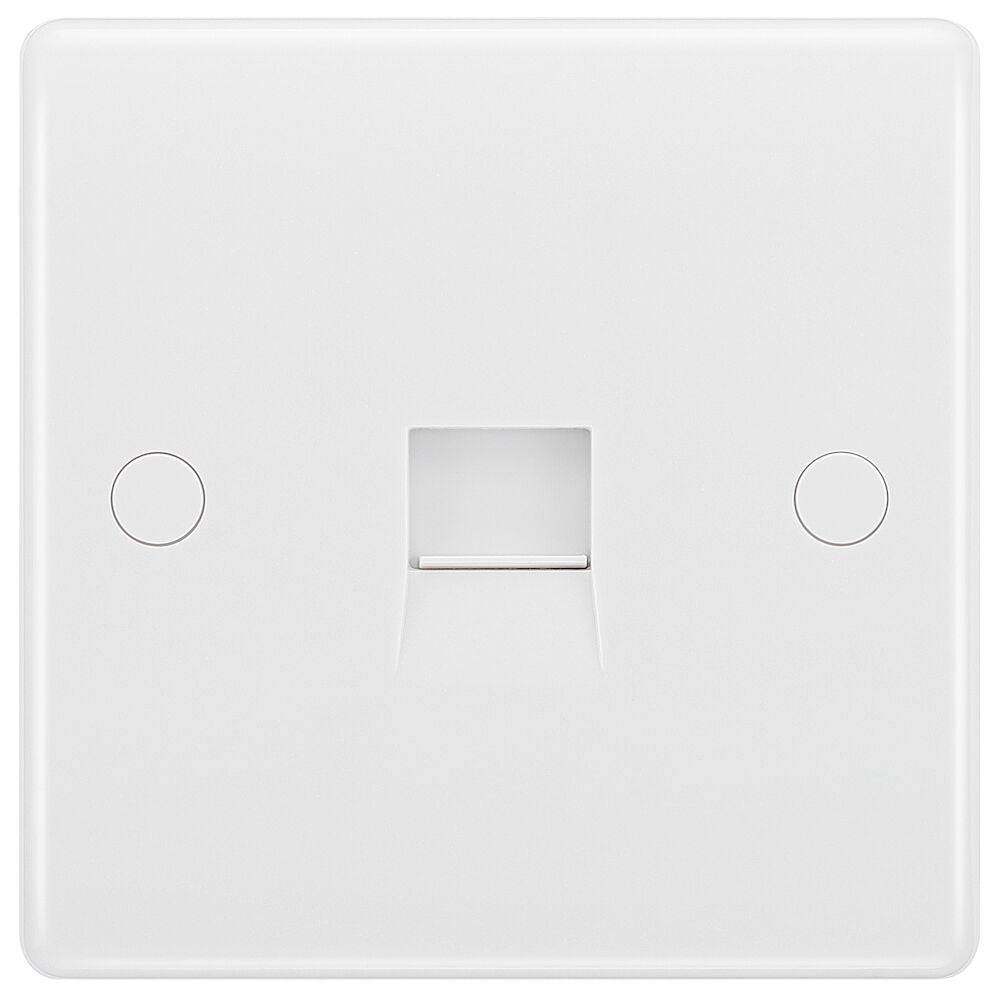 BG Moulded White PVC Master Telephone Socket 8BTM/1 - The Switch Depot