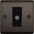 Nexus Metal Black Nickel Satellite Socket NBN64B - The Switch Depot