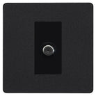 Evolve Polycarbonate Matt Black Satellite Socket PCDMB61B - The Switch Depot