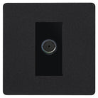 Evolve Polycarbonate Matt Black TV Socket PCDMB60B - The Switch Depot