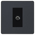 Evolve Polycarbonate Matt Grey Satellite Socket PCDMG61B - The Switch Depot