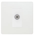 Evolve Polycarbonate Pearlescent White Satellite Socket PCDCL61W - The Switch Depot