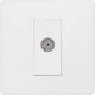Evolve Polycarbonate Pearlescent White TV Socket PCDCL60W - The Switch Depot