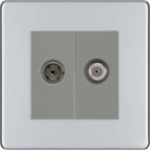 BG Screwless Polished Chrome TV and Satellite Socket FPC65G - The Switch Depot