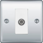 Nexus Metal Polished Chrome Satellite Socket NPC64W - The Switch Depot