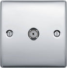 Nexus Metal Polished Chrome TV Socket NPC60 - The Switch Depot