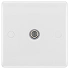 BG Moulded White PVC Satellite Socket 864 - The Switch Depot