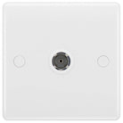 BG Moulded White PVC TV Socket 860 - The Switch Depot