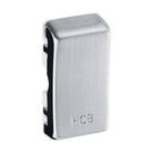 BG Grid Brushed Steel Engraved 'Hob' Rocker RRHBBS Available from RS Electrical Supplies