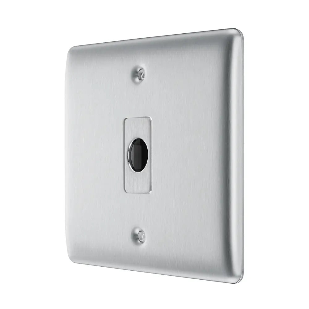 brushed steel flex cable outlet